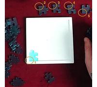 Generic Level 10 Brain Teaser Puzzle 29PCS Difficult Jigsaw Puzzle with 5 Right Angle Parts for Logic Observation Reasoning Skills (Brake Jigsaw 29)
