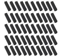 Generic Lids With 50 Pcs Paper Boxes For Lipstick Storage, Black Rectangular Design, 1 In X 1 In X 3.3 In (2.5 Cm X 2.5 Cm X 8.5 Cm) Present Size, Ideal Essential Oils Personalized Wrapping