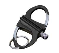 Generic Lighter Hidden in Key Chain, Keychain Lighter Match, Waterproof Fire Starter, Metal Match Emergency Lighter for Camping, Hiking, Survival Gear (Black)