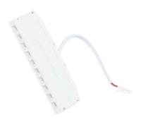 Generic Lighting Junction Box for Wire Organiser White Plastic with 10 Holes Safe and Stable Design, for Household Improvement and Cabinet Lights