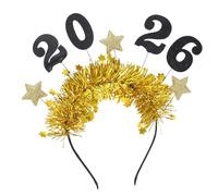 Generic Lightweight and Comfortable Golden Star Headband for Women, Graduation Time Accessory for New Years Eve Celebrations and Festive Dances, Stylish 2026 Party Hair Accessory