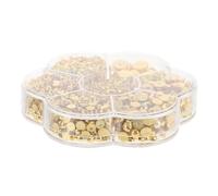 Generic Lightweight Golden Semi-circle Nail Multi-function Half 1 Box of 3100 for Nail Art and Crafts Decorative Decoration Accessories