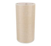 Generic Linen Cylinder Lamp Shade 14x28cm Round Replacement Lampshade for Floor Lamps Natural Fabric Cover Vintage Style
