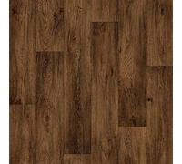 Generic Lino Vinyl Flooring Anti Slip Dark Brown Natural Rustic Wood Effect 2mm Thick Cushioned Vinyl 3m x 4m