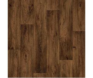 Generic Lino Vinyl Flooring Anti Slip Dark Brown Natural Rustic Wood Effect 2mm Thick Cushioned Vinyl 3m x 1.5m