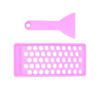 Generic Lip Balm Making Kit, Lip Balm Holder with 50 Holes, Easy to Use, Professional Gift, Lip Balm Filling Tray, Violet