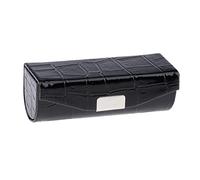 Generic Lipstick Case with Mirror, Lip Holder Box, Makeup Storage, Leather Case with Flock Lining And Mirror for Commuters, Parties, And The Office, Black, as described