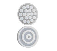 Generic Lipstick Moulds Storage 2pcs Round for Mold DIY Box to Silicone Epoxy Resin Reusable and Easy Demold White Creative Organisers Craft for Handmade Cosmetic