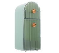 Generic Lipstick Storage Case Green Abs Organizer Makeup Storage Box Flip Cover for Dressing Table Organiser, Gift for Female Friends and Professionals