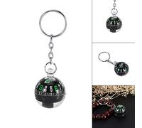 Generic Liquid Filled Compass Ball Quick Movement for Travel Directions, Ball Keyring Compass Great for Outdoor Activities