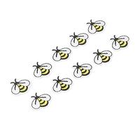 Generic Little Bee Patch Cute Iron On Patches for DIY Decorating Clothing Accessories 10 Pcs Cotton 2.7 X 3.1cm
