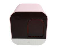 Generic Littoire Box for Cats Attached, Dative with Cat Litter with Detachable Hooded Type of Drawer with Double Path Hollow Pedal for Pet (Pink)