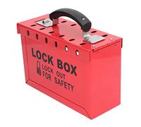 Generic Lockout Station, Safety Box Organization Tagout Storage Steel Plate for 12 Locks for Electric Power Nuclear Energy