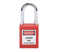 Generic Lockout Tagout Lock Resistant Steel Beam Padlock for Equipment Maintenance and Corporate Management with 2 Keys for Engineering Safety