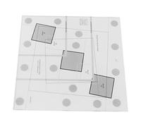 Generic Log Cabin Quilting Ruler Transparent Acrylic Quilting Ruler for DIY Craft Lovers Quilt Sewing Pattern Design, Lightweight Sewing (6 Inch)