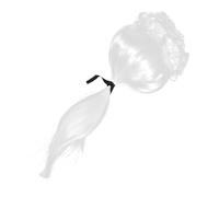 Generic Long Curly Wig Judge Costumes for Adults Grip Wig Men Wizard Robe Halloween Powdered Wigs Medieval Cloak Lawyer Hair Lawyer’s Barrister Wig Gavel Cosplay Succubus White