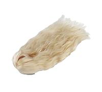 Generic Long Doll Hair Wig High Elasticity Replacement for 8.3-9.4in Dolls High Temperature Wire Fashion (Light Gold)