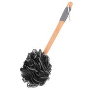 Generic Long Handle Anti-Slip Bath Shower Loofah with Bamboo Charcoal Handle, Exfoliating Skin Cleaning Scrubber for Women and Men, Bathroom Shower Supplies for Body Detox and Travel Use