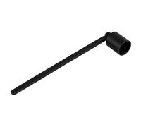 Generic Long Handle Metal Candle Snuffer Black Stainless Steel Candle Extinguisher Tool for Safe Wick Flame Putting for Home Décor