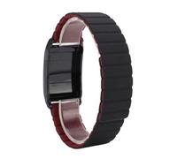 Generic Look the Band, Silicone Watch Welpband Magnetic for Fitness Tracker (Black Wine Red)