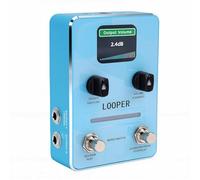 Generic Looper Pedal, 44.1kHz Audio Unlimited Overdub Guitar Effects Pedal with 40 Memory Slots and LED Display for Live Performance and Songwriting