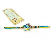 Generic Lord Krishna Cute Small Rakhi Hindu Krishan Makhan Chor Rakhdi Indian festival Wrist Band For Brothers From Sisters Rakhi Gift