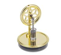 Generic Low Temperature Engine Desktop Model Heat Powered Flywheel Display Metal Body Clear Chamber Balanced Round Base Suitable for shelf display hobby rooms workspace shelves