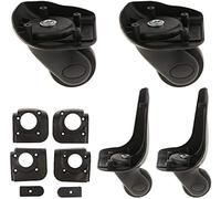 Generic Luggage Casters, 4-Piece Replacement Universal Swivel Wheels, Plastic, Wear Resistant, for Repair [YJ-102]