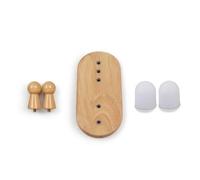 Generic Lumbar Support Spine Support Back, 5-Hole Small Board with Acupoint Chart and Soft Rubber Massage Pillars, Recommended By Traditional Chinese Medicine, for Healthy Lying Posture