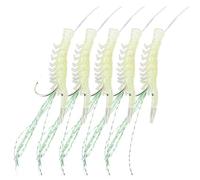 Generic Luminous Shrimp Lure Set Shrimp Bait Hooks Glow Shrimp String Hooks Fishing Tackles for Sea Fishing