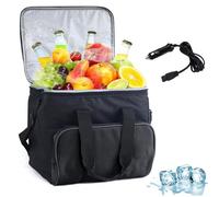 Generic Luoxun-LX Portable Electric Cooler Bag 15L, 12V DC Car Cooler Plug in, keep fresh, Electric Cool Box with Shoulder Strap and Storage Pocket, Car Refrigerator for Car, Truck & RV Camping