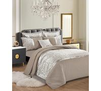Generic Luxury Infinity Jacquard Duvet Set: Available in Double, King, and Super King sizes for a truly indulgent and opulent sleep experience. (Mink, King)
