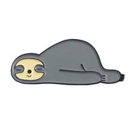 Generic Lying Down Sloth Pin Badge, Cute Animal Brooch for Females