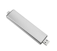 Generic M.2 NGFF SSD Enclosure Adapter with Type C Port, USB 3.2 Gen Solid State Drive Enclosure for M Key and B+ Key 2230 2242 2260 2280 SSD, Slim Design for Heat Dissipation (Silver)