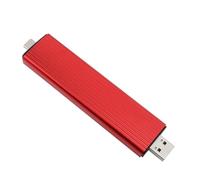 Generic M.2 NGFF SSD Enclosure Adapter with Type C Port, USB 3.2 Gen Solid State Drive Enclosure for M Key and B+ Key 2230 2242 2260 2280 SSD, Slim Design for Heat Dissipation (Red)