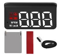 Generic M3 Heads-Up Display For Obd2 Vehicles, Large Screen Car Hud With Speed, Temperature, Mileage, Easy Setup, Fatigue Alerts