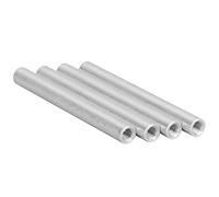 Generic M4 Round Aluminum Standoff Tube Supports, Durable 60mm Extension for Robotics Accessories, 4-Piece Kit