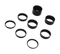 Generic M48 Length Extending Ring Set Eliminating Stray Light for Astrophotography - 8 PCS Extending Ring for Telescope Enthusiasts