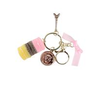 Generic Macaroon Bag Pendant, Wear Safety Macaroon Keychain Beautiful Generous 5 Colors Optional for Handbag/phone/car Pendant Accessory (Pink)