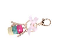 Generic Macaroon Bag Pendant, Wear Safety Macaroon Keychain Beautiful Generous 5 Colors Optional for Handbag/phone/car Pendant Accessory (Rose Red)