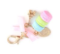 Generic Macaroon Bag Pendant, Wear Safety Macaroon Keychain Beautiful Generous 5 Colors Optional for Handbag/phone/car Pendant Accessory (Blue)