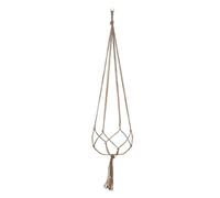 Generic Macrame Plant Hanger, 1/4 Pieces for Indoor and Outdoor, Handwoven Jute Rope Flower Basket, Handmade Bohemian Plant Pot Holder for Interior