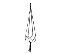 Generic Macrame Plant Hanger,1/4PCS Indoor Hanging Planter Basket,Handmade Woven Jute Rope Boho Flower Pot Holder Stand for Indoor Outdoor Home Decor, Onesize, 1pcs Black