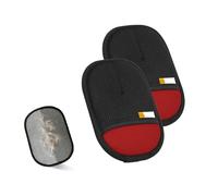 Generic Magic Brush Pet Hair Remover | Electrostatic Double Sided Reusable Mesh Glove | for Sofa Carpet Car Seats Clothing | Dog Cat Fur Removal Glove (Red2PCS)