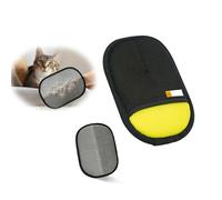 Generic Magic Brush Pet Hair Remover | Electrostatic Double Sided Reusable Mesh Glove | for Sofa Carpet Car Seats Clothing | Dog Cat Fur Removal Glove (Yellow1PCS)