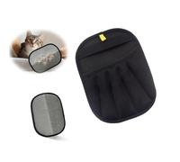 Generic Magic Brush Pet Hair Remover | Electrostatic Double Sided Reusable Mesh Glove | for Sofa Carpet Car Seats Clothing | Dog Cat Fur Removal Glove (Black-A 1PCS)