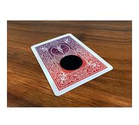 Generic Magic Card - Color Changing Hole Vanishing Trick - Easy To Do - Ages 3+