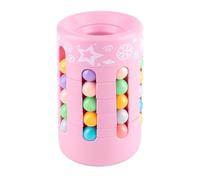 Generic Magic Cube Educational Stress Reduction Toy, Rotating Roller Ball Holder for Office Travel, Safe ABS Material, Green/Pink/Blue/Purple/White (Genericdxyvmerpq3-3)