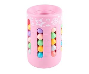 Generic Magic Cube Educational Stress Reduction Toy, Rotating Roller Ball Holder for Office Travel, Safe ABS Material, Green/Pink/Blue/Purple/White (Genericdxyvmerpq3-3)