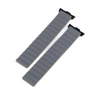 Generic Magnet Closing Clock Strap, Breathable Flexible Clock Strap for Daily Life (Grey Yellow)